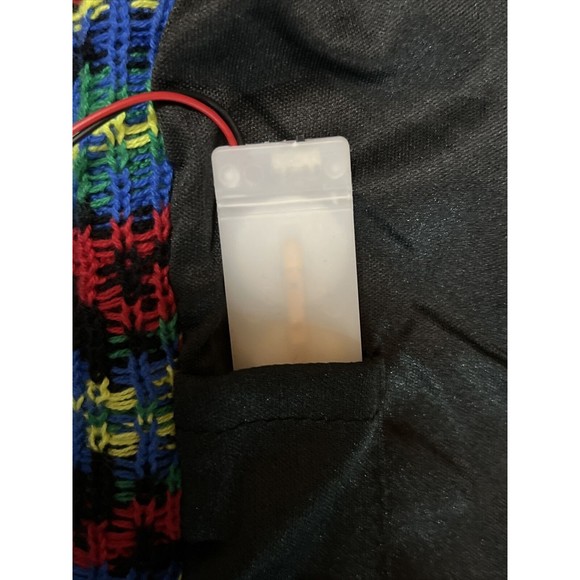 Blizzard Bay Men's Dinosaur Dino T Rex Ugly Christmas Sweater Lights Up Sz L - Picture 8 of 14